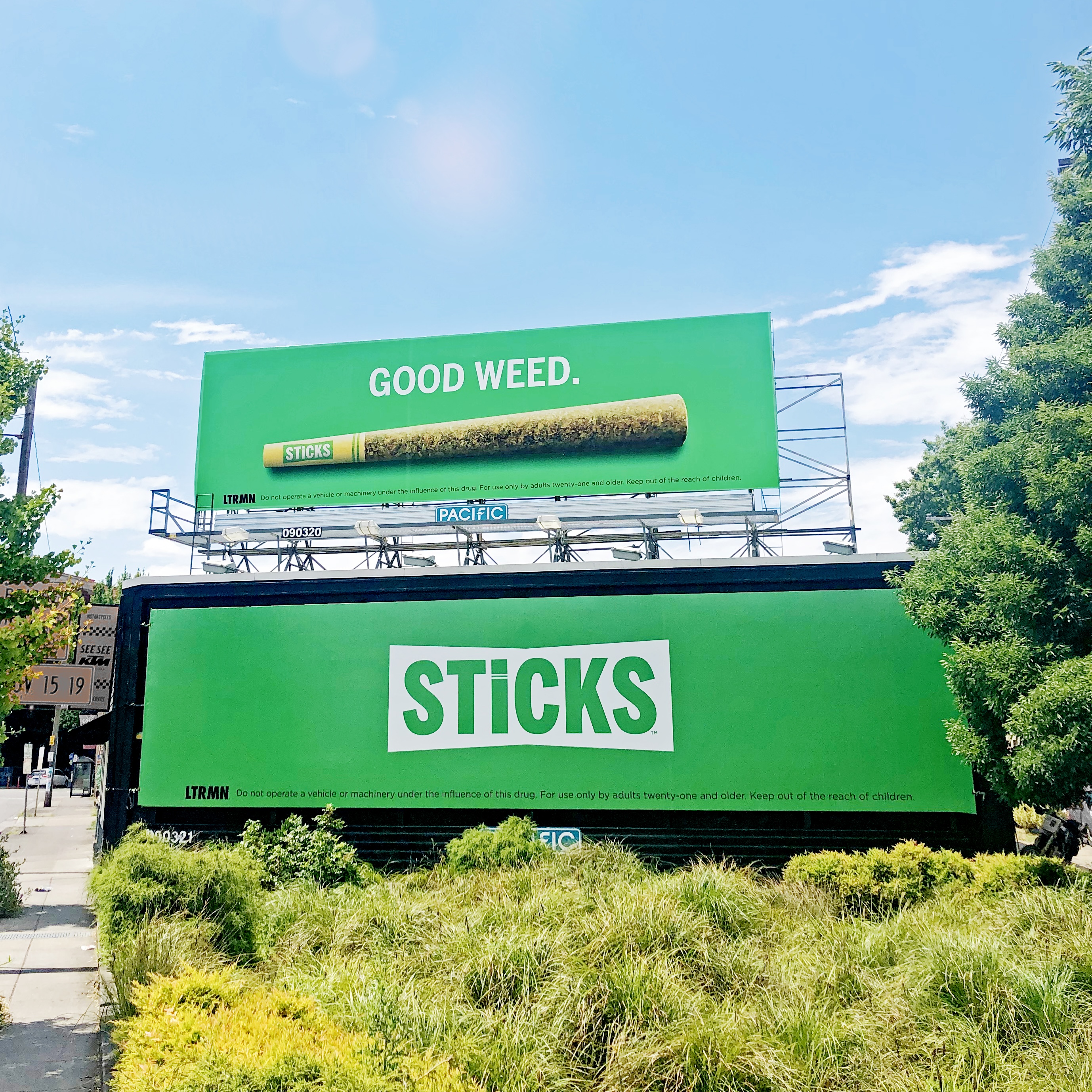 "Good Weed" billboards cover Portland