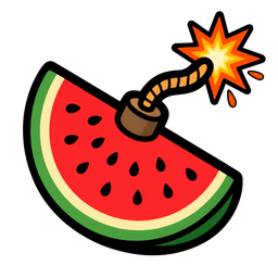 Sour Melon Bomb emoji